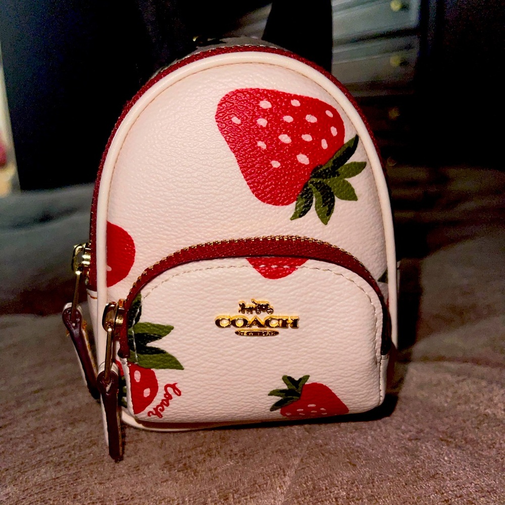 COACH Mini Limited Edition Strawberry Backpack